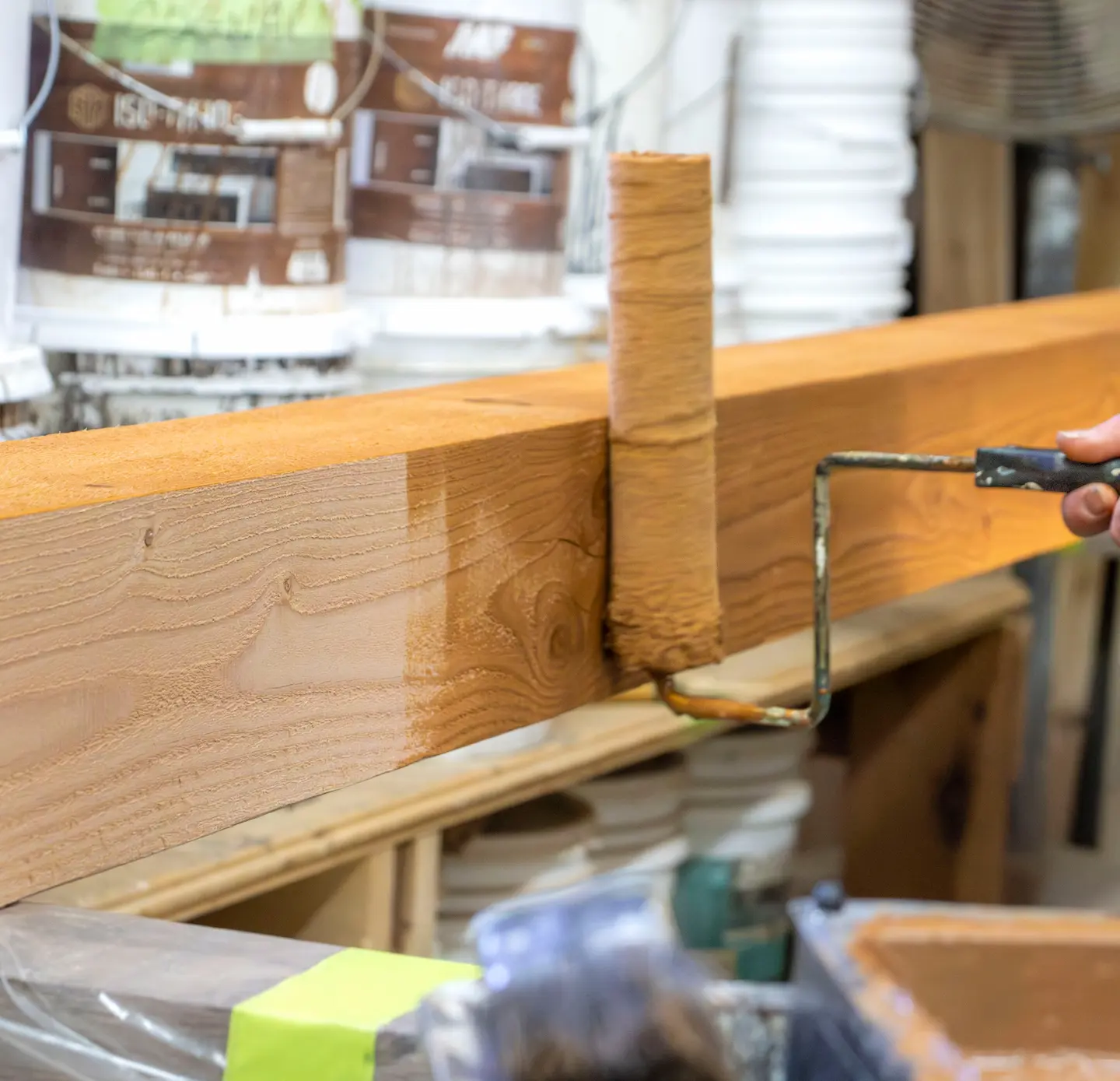 De Bois Blouin, fabrication et vente des produits de bois massif à Québec - finition en usine